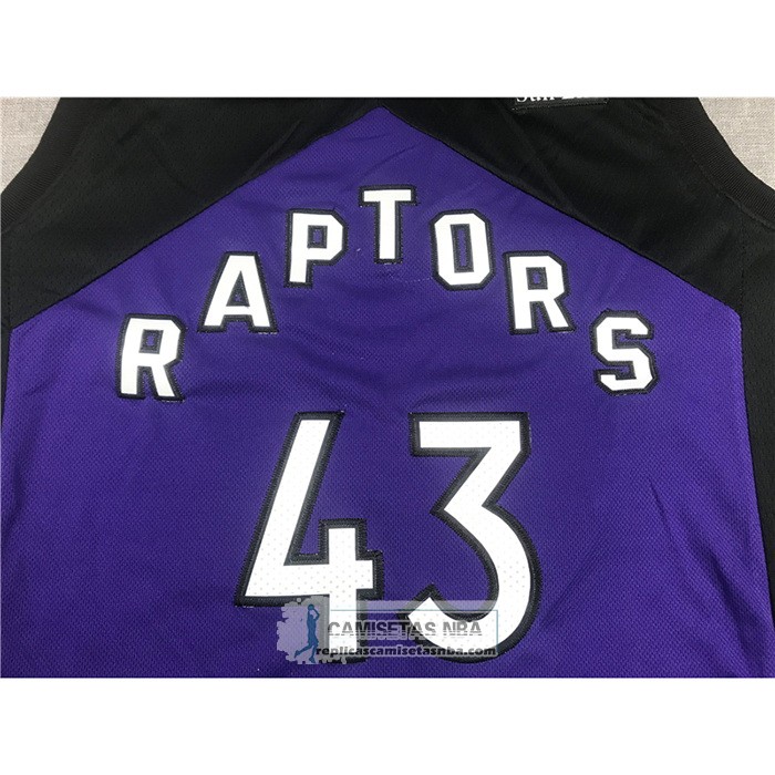 Camiseta Toronto Raptors Pascal Siakam Earned 2020-21 Negro Violeta
